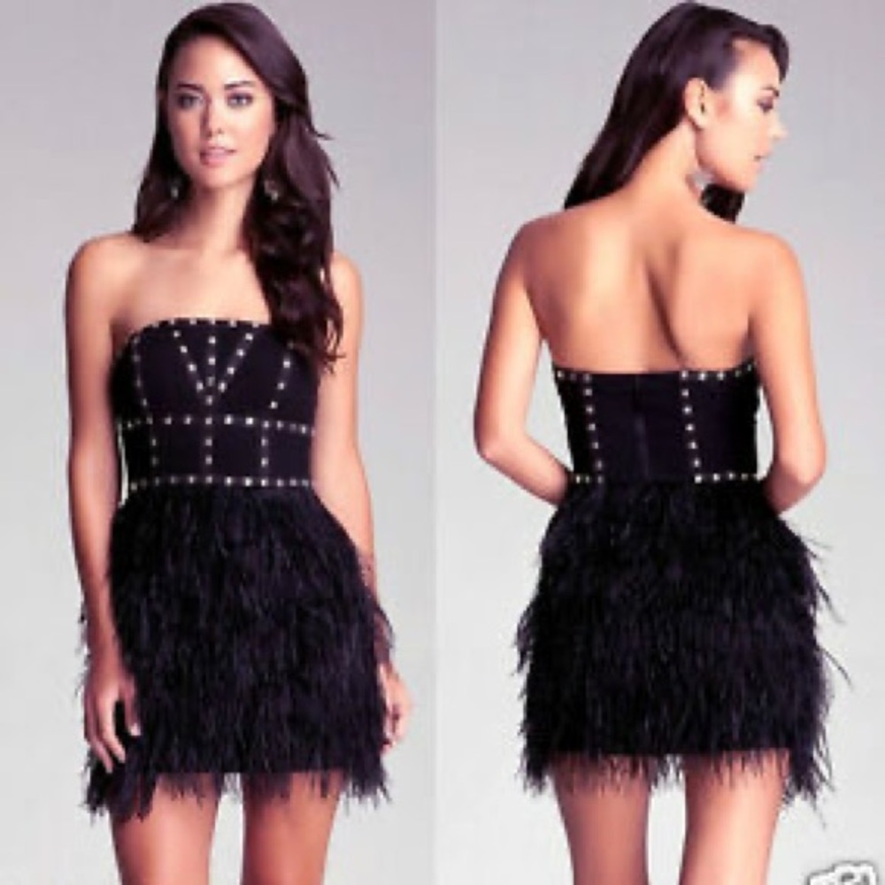 COPY - Bebe feather dress brand new Size S